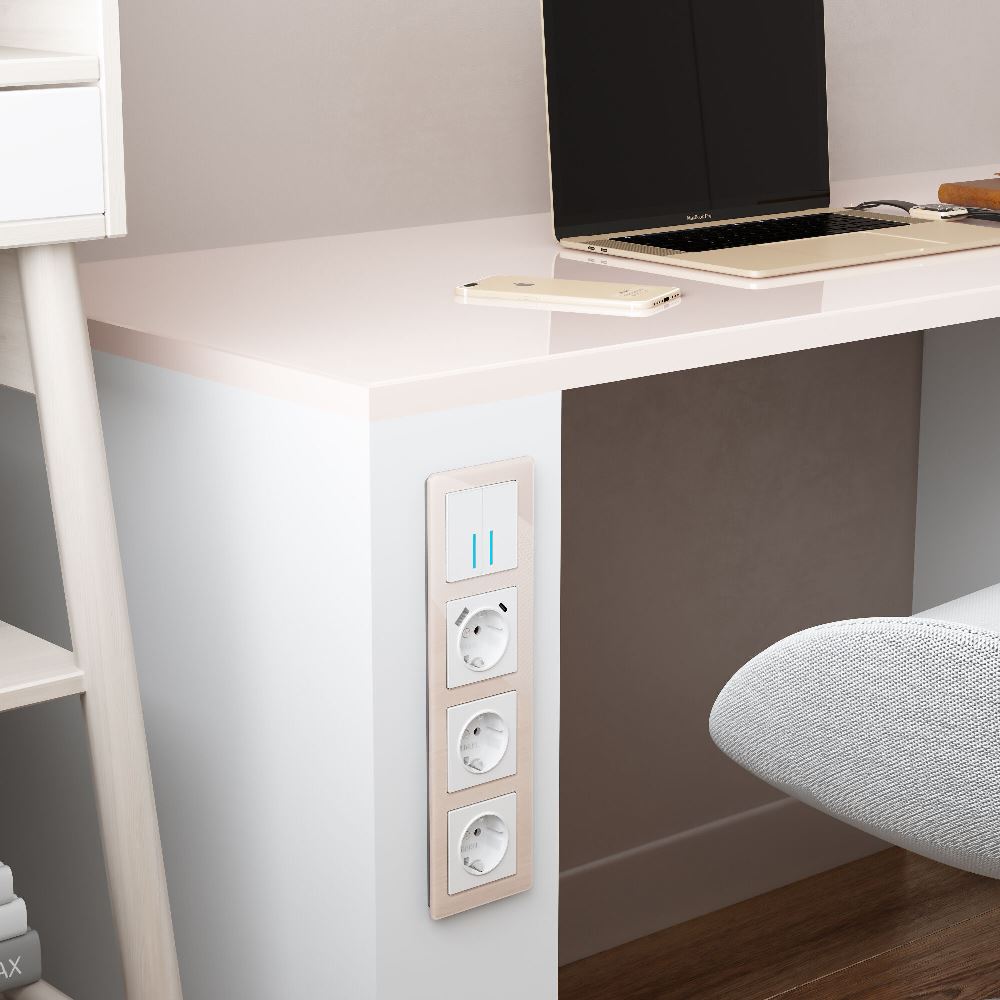 Рамка акриловая Werkel Acrylic на 4 поста Айвори W0042743 — изображение 2