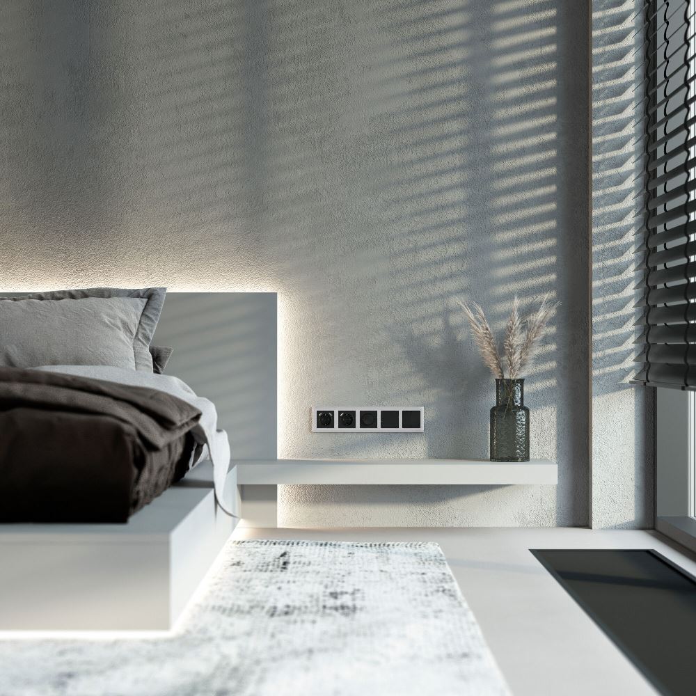 Рамка из поликарбоната Werkel Stark на 5 постов Серебряный W0051806 — изображение 2