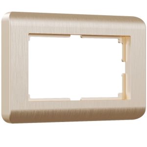 Рамка для двойной розетки Werkel Stream Шампань W0082111