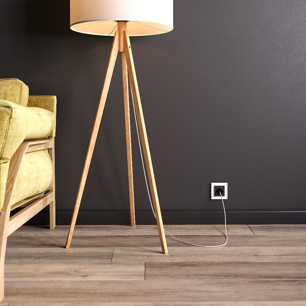 Умная встраиваемая розетка Werkel с Wifi, заземлением и защитными шторками Черный матовый W1171608 — изображение 3