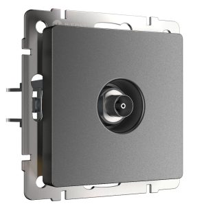 ТВ-розетка встраиваемая оконечная Werkel Графит матовый W1183064