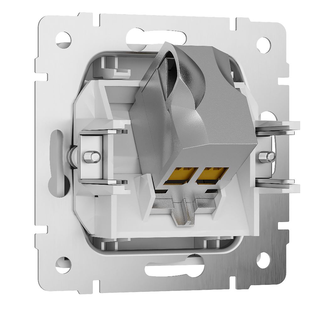 Розетка встраиваемая Ethernet Werkel RJ-45 cat. 6A Белый матовый W5120001 — изображение 2