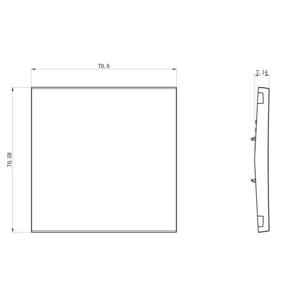 Выключатель одноклавишный встраиваемый проходной Donel R98 Шоколад матовый DA10600-DA29642 — изображение 5