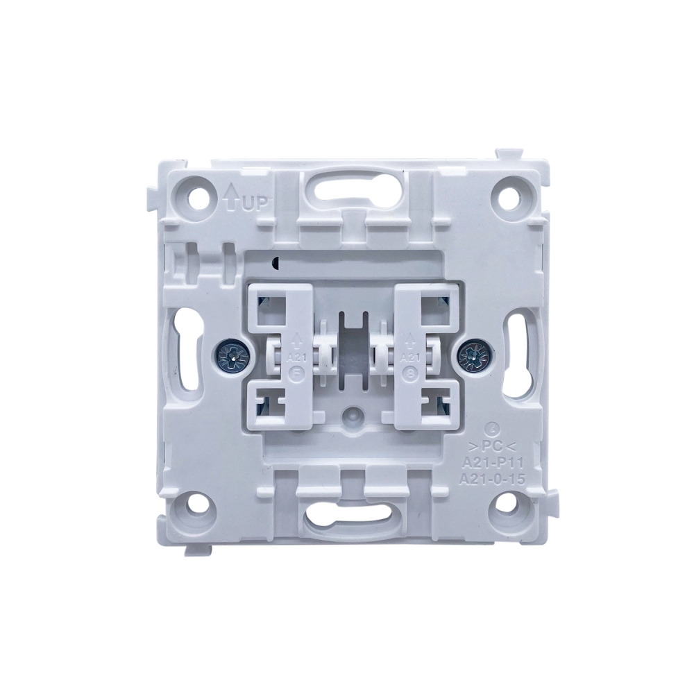 Выключатель двухклавишный встраиваемый проходной Donel R98 Metal Латунь DA10800-DA295ME — изображение 5