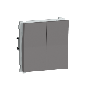 Выключатель двухклавишный встраиваемый перекрестный Donel R98 Шоколад матовый DA10900-DA29542