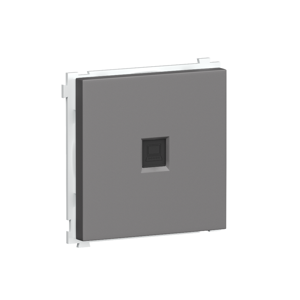 Розетка встраиваемая Ethernet Donel R98 RJ45 cat.6 Шоколад матовый DA16200-DA83942