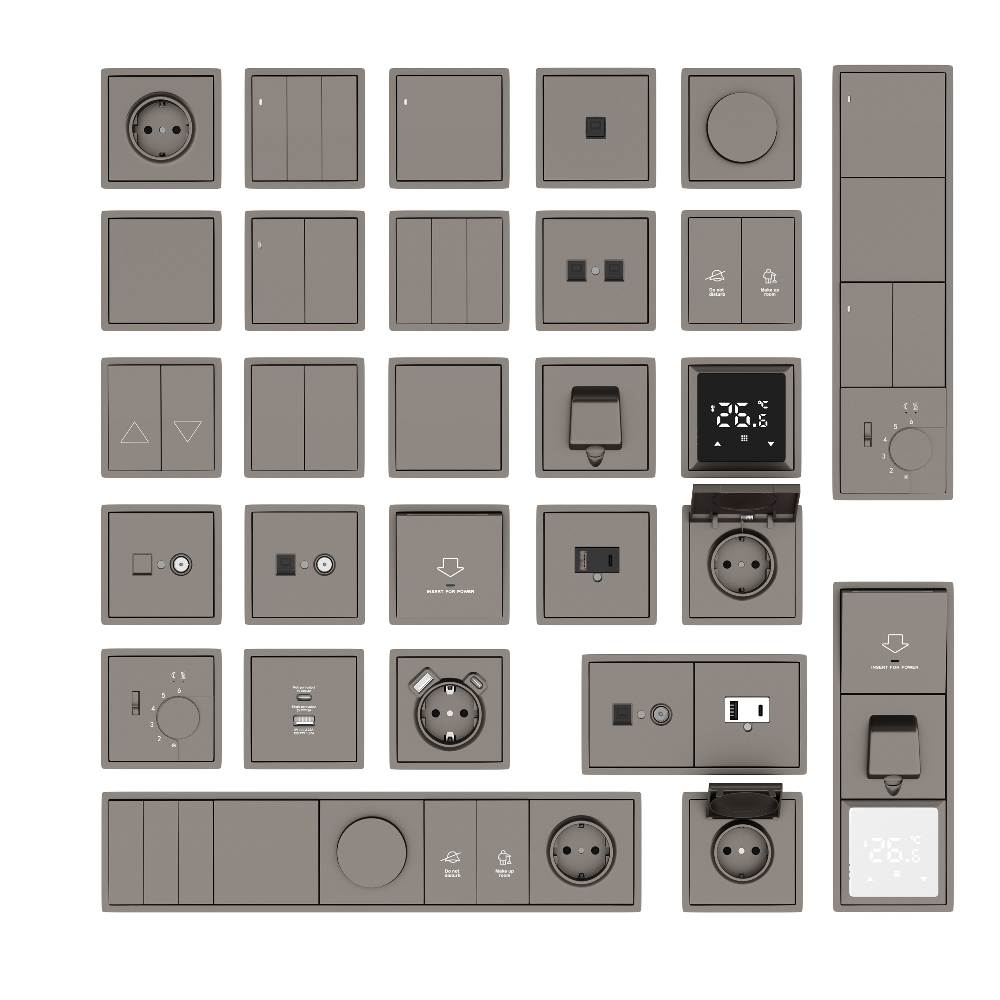 Рамка пластиковая Donel R98 на 3 поста Сталь матовая DA21337 — изображение 2