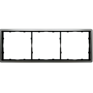 Рамка из металла Donel R98 Metal на 3 поста Благородная сталь DA213ES