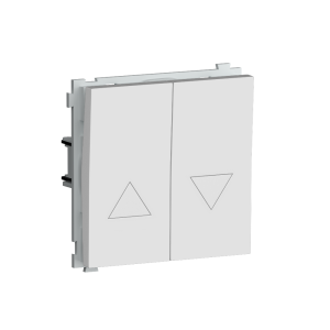 Выключатель жалюзи встраиваемый Donel R98 с блокировкой Белый матовый DA25800-DA29433