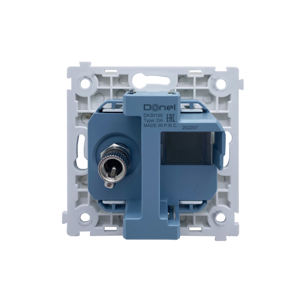 ТВ-розетка встраиваемая оконечная Donel R98 Белый матовый DA30100-DA87933 — изображение 4