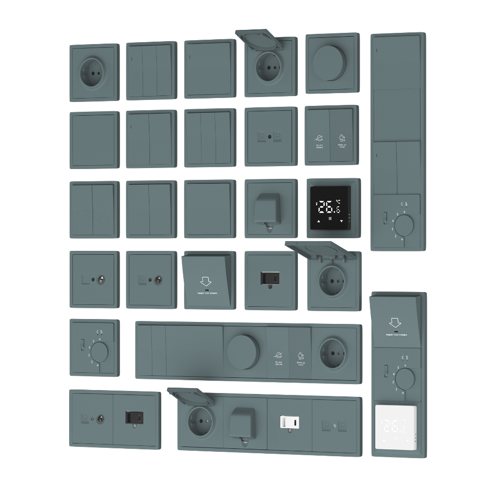 Рамка промежуточная Donel R98 для монтажа устройств Изумруд матовый DA40839 — изображение 2