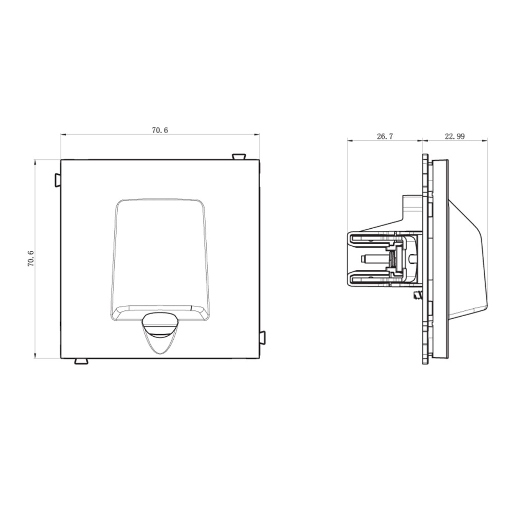 Вывод кабеля Donel R98 Черный матовый DA87128 — изображение 3