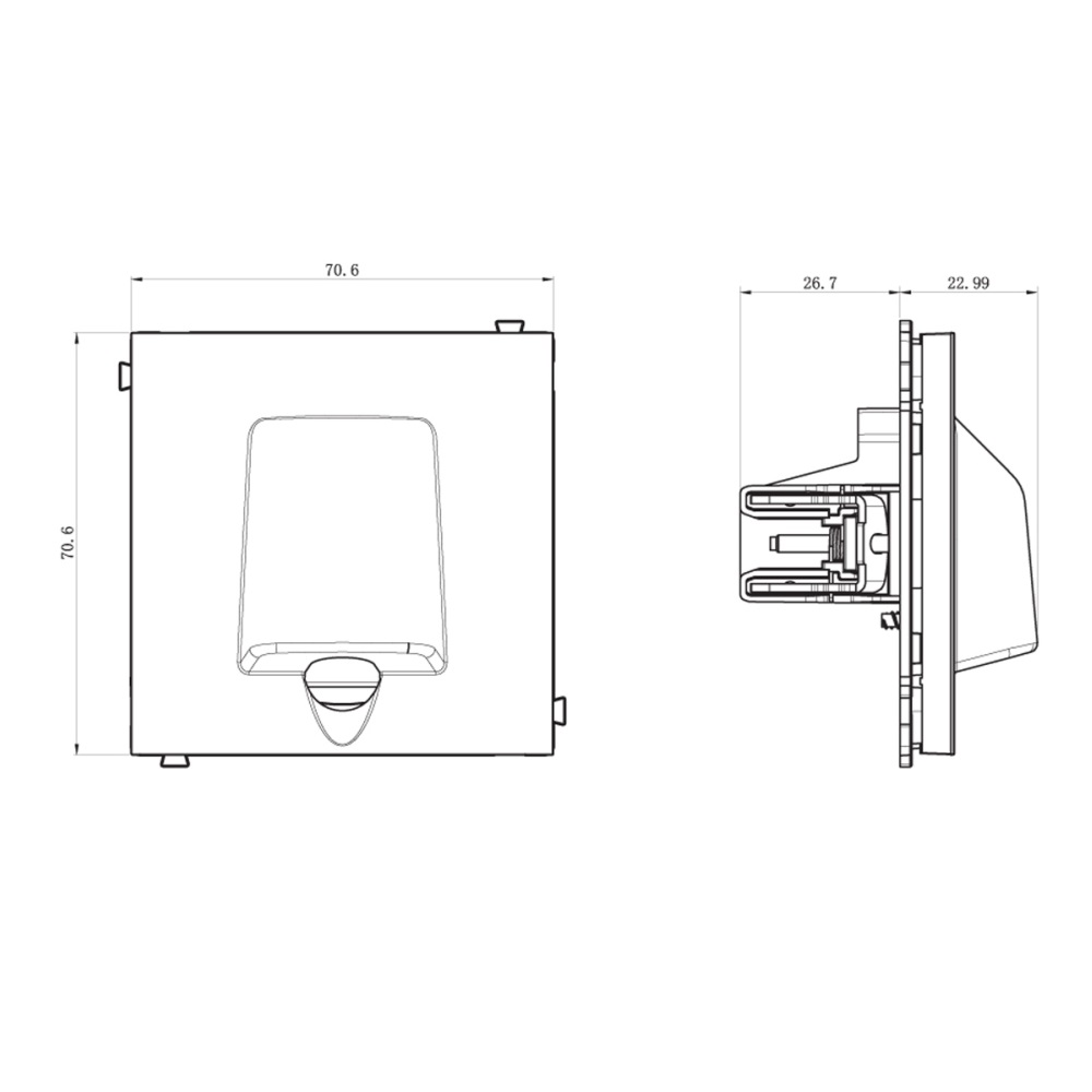 Вывод кабеля Donel R98 Кашемир матовый DA87135 — изображение 3