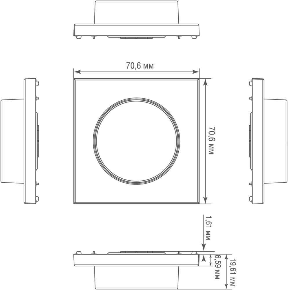 Диммер Donel R98 Metal Dali роторный Никель DDIMTWDali-2-DA650NB — изображение 6