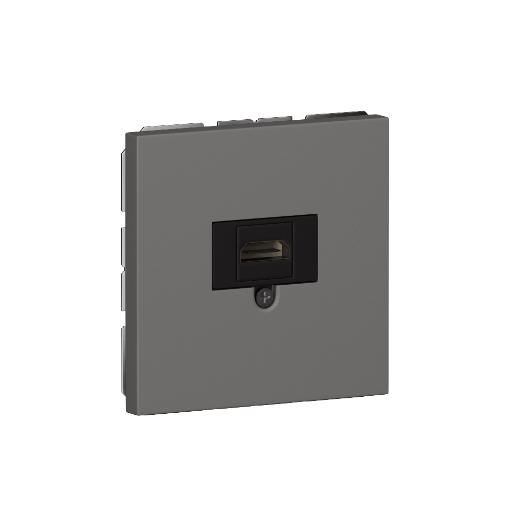 Розетка встраиваемая HDMI Donel R98 2.0a Шоколад матовый STRS20A-DA27642