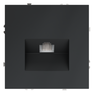 Розетка встраиваемая Ethernet Voltum S70 RJ45 cat.6 Графит VLS060107