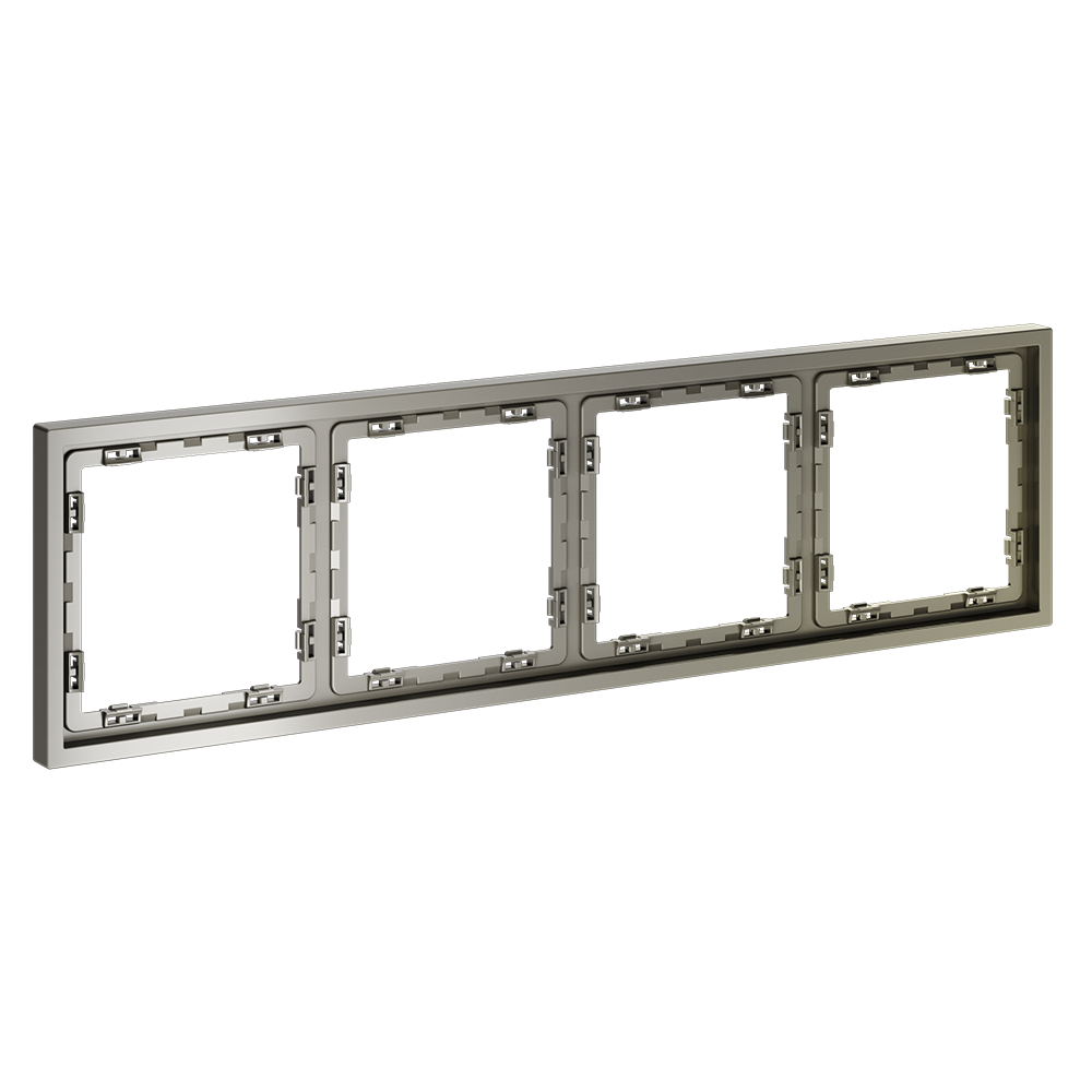 Рамка пластиковая Voltum S70 на 4 поста Шелк глянцевый VLS100404 — изображение 2