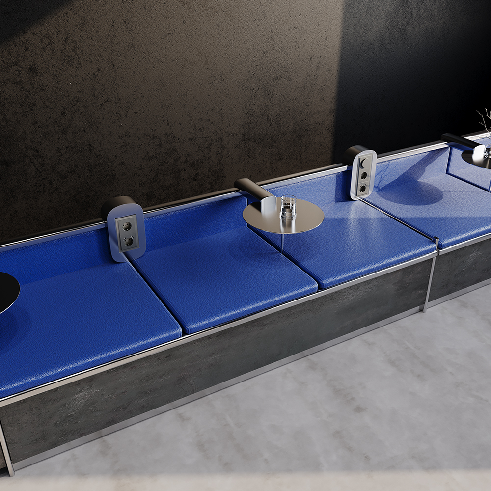 Рамка стеклянная Voltum S70 на 3 поста Титан глянцевый VLS110306 — изображение 4