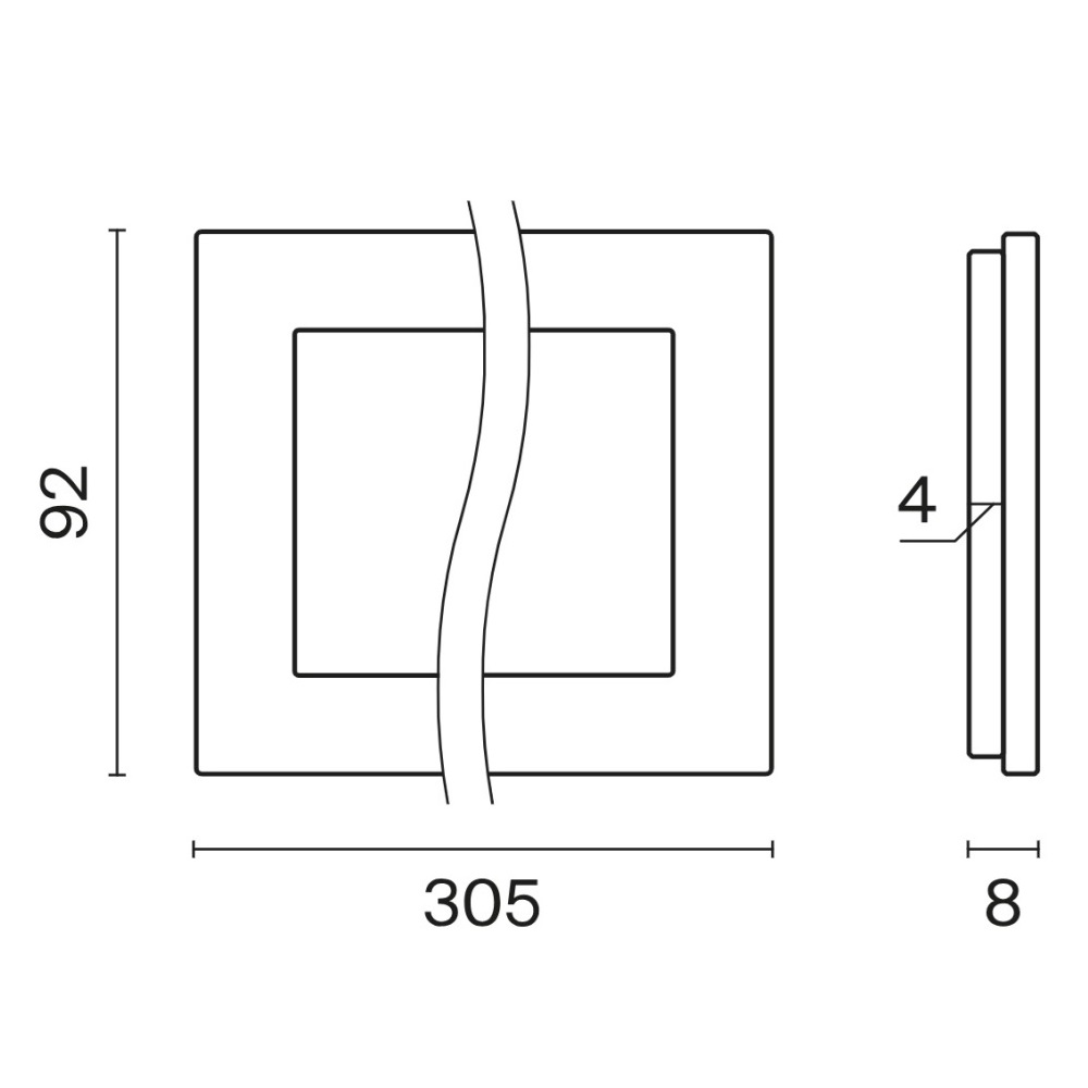 Рамка стеклянная Voltum S70 на 4 поста Титан глянцевый VLS110406 — изображение 5