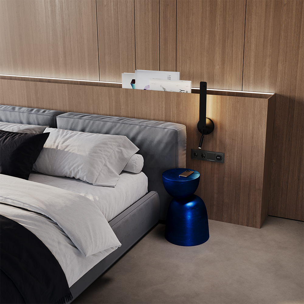 Рамка стеклянная Voltum S70 на 4 поста Титан глянцевый VLS110406 — изображение 4