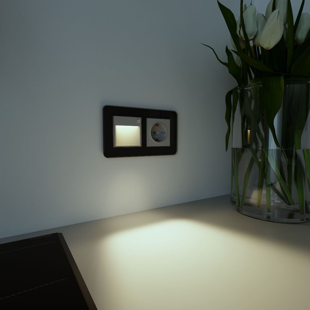 LED подсветка встраиваемая Werkel три режима с датчиком движения Серебряный W1154606 — изображение 2