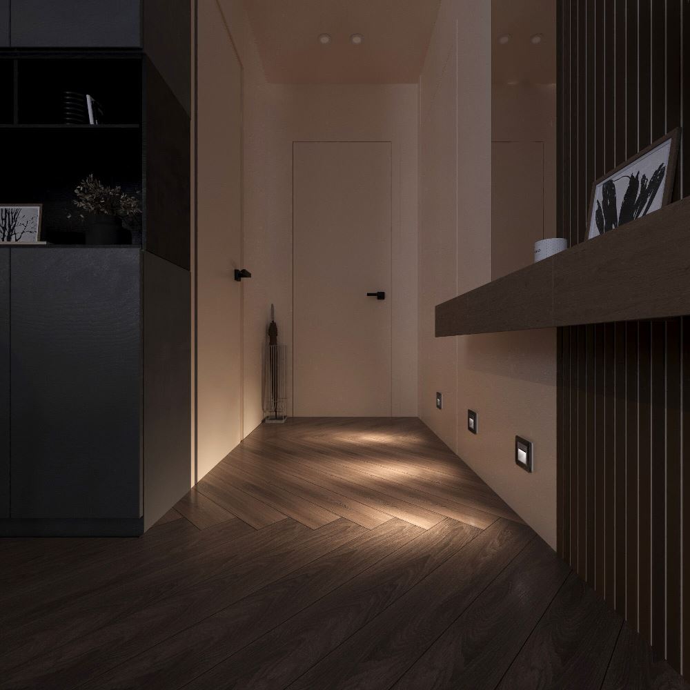 LED подсветка встраиваемая Werkel три режима с датчиком движения Серебряный W1154606 — изображение 4