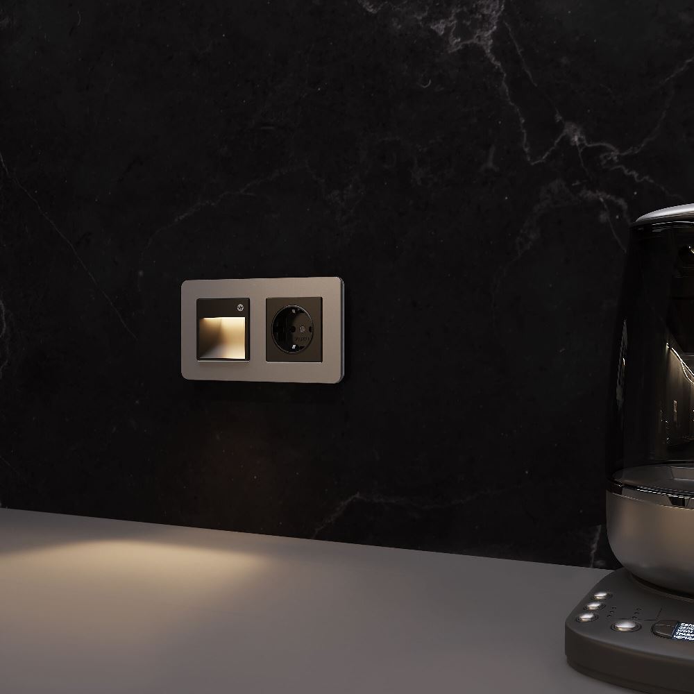 LED подсветка встраиваемая Werkel три режима с датчиком движения Черный матовый W1154608 — изображение 2