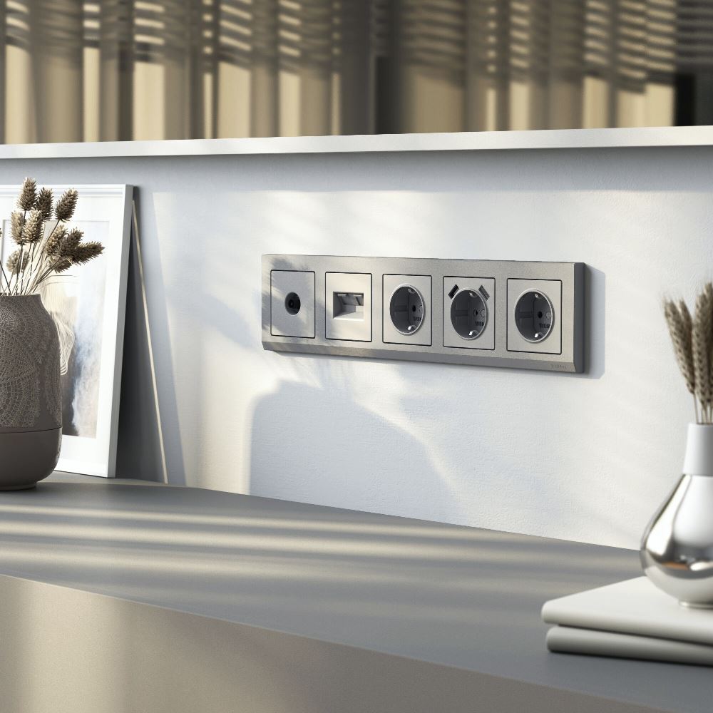 Накладка для розетки Werkel USB Серебряный матовый W1179565 — изображение 2