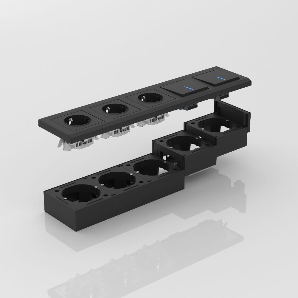 Коробка для накладного монтажа Werkel Черный W8000008 — изображение 2